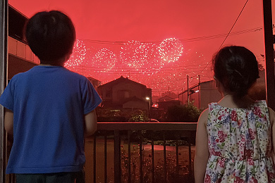 「夜は短し見上げよ花火」小島 恭佳(光貴・圭貴)さん